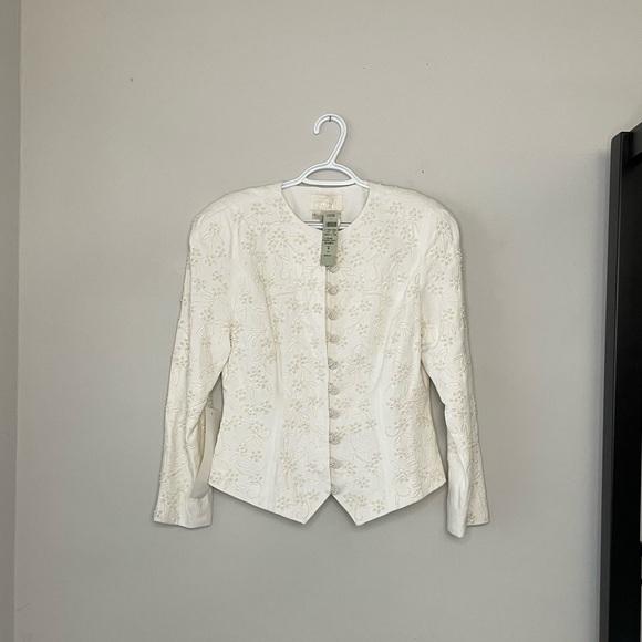 Cache Jackets & Blazers - *Vintage* Beaded Cache Blazer, Size 10